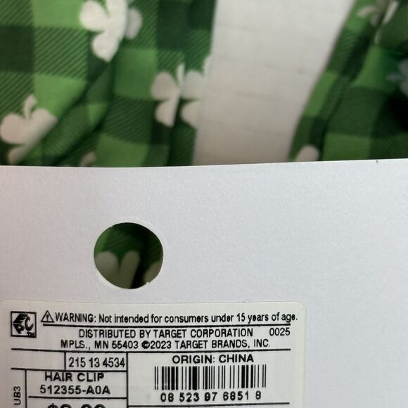 Feelin' Lucky Set of 2 St Patrick's Day Pony Tail Hair Twister and Claw Clip NEW - Picture 5 of 8